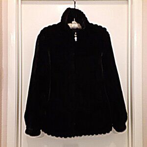 Gallery Faux Fur Reversible Zippered Jacket